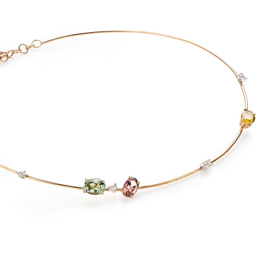 Collana 'Balance' con tormaline e diamanti BALANCE | CL GIR TORMAU9R PR CT. 0,25